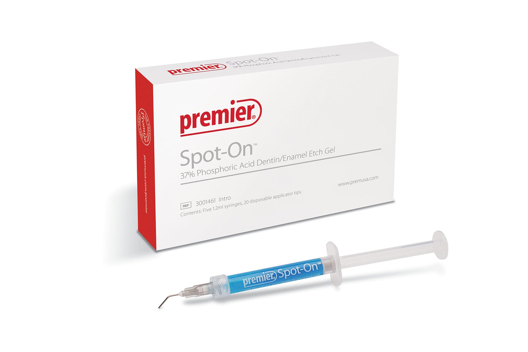 Premier Dental 3001461 Spot-On Enamel Dentin Etch Into Kit 5/Pk 1.2 mL Premier Dental 3001461 Spot-On Enamel Dentin Etch Into Kit 5/Pk 1.2 mL
